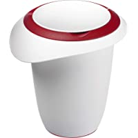 Westmark 3151227R-Envase para batir (Tapa Dividida en 2- Anti-Salpicaduras- conserva el Contenido)- Acero Inoxidable…